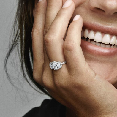 Pandora Three Stone Vintage Ring