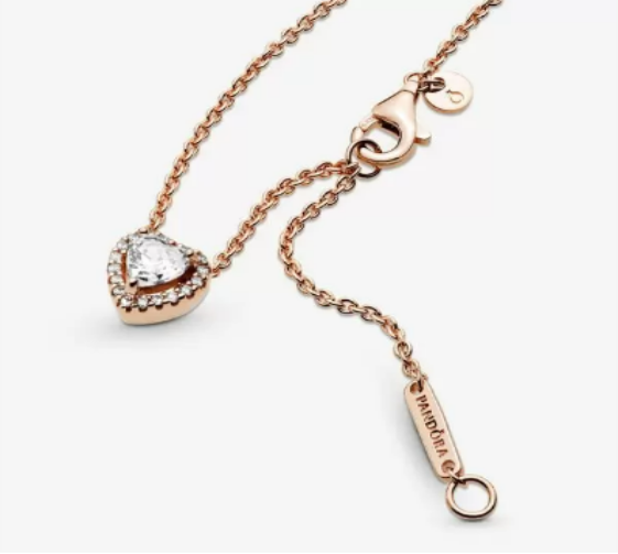 Pandora rose gold necklace 2025