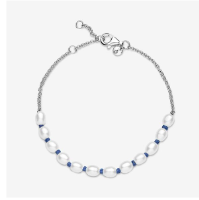 Blue 2025 pearl bracelet