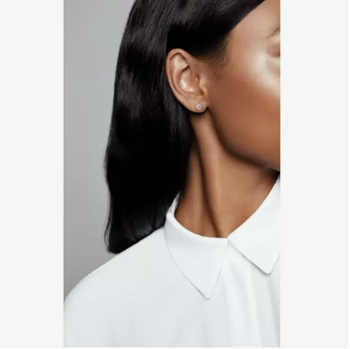 Teardrop halo stud earrings deals