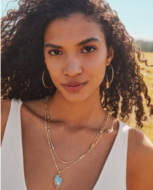 Kendra Scott Framed Tessa Convertible Gold Multi Strand Necklace