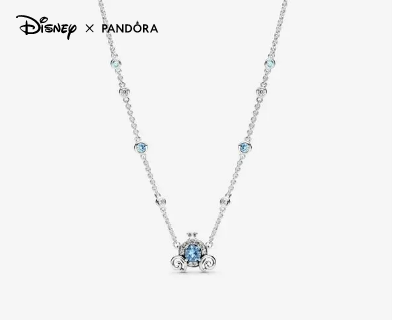 Pandora online aquamarine necklace
