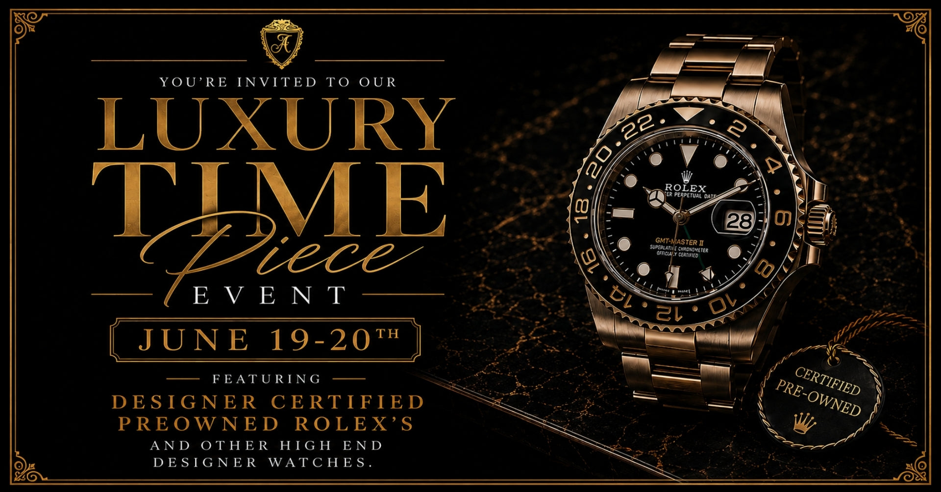 Luxury Timepiece Event at Anfesa's Jewelers — June 19-20 in Garner, NC