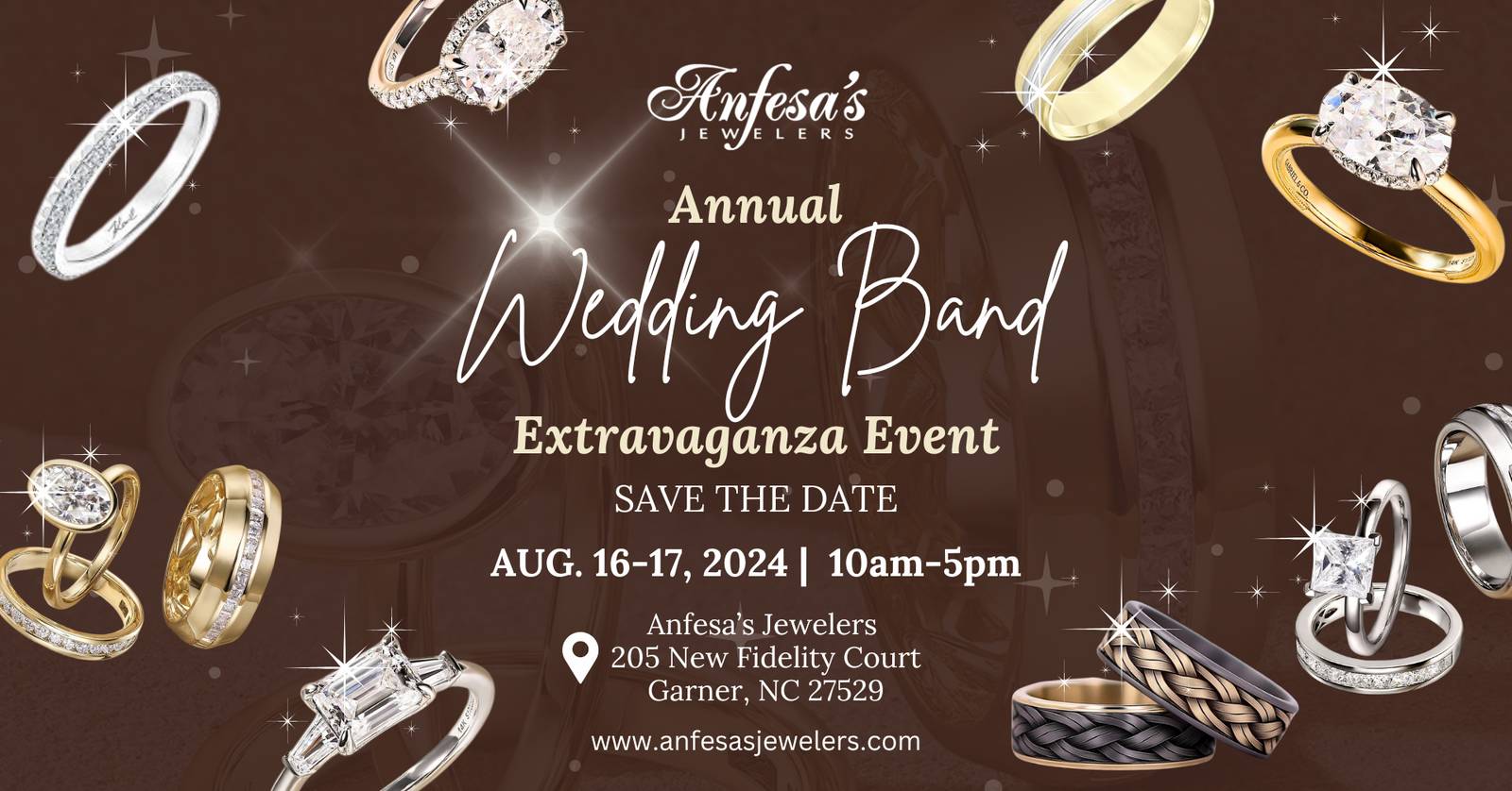 Don't Miss Anfesa's Jewelers Annual Wedding Band Extravaganza Event