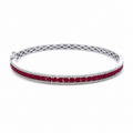 Ruby & Diamond Bangle