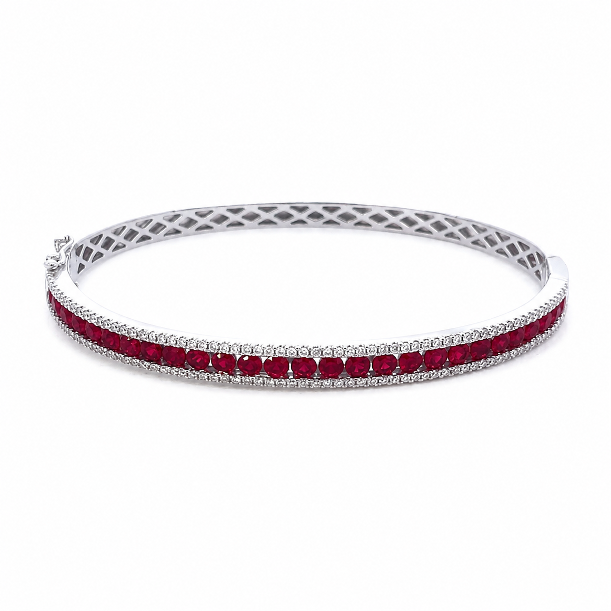 Ruby & Diamond Bangle
