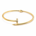 Yellow Gold Nail Bangle
