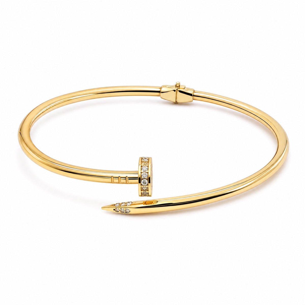 Yellow Gold Nail Bangle