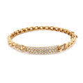 Yellow Gold and Diamond Bangle