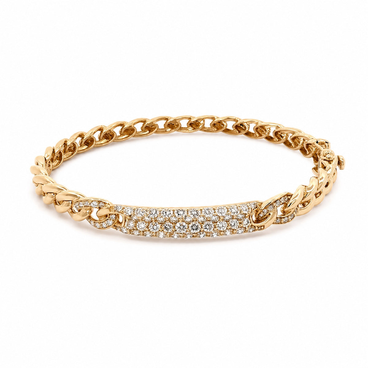 Yellow Gold and Diamond Bangle