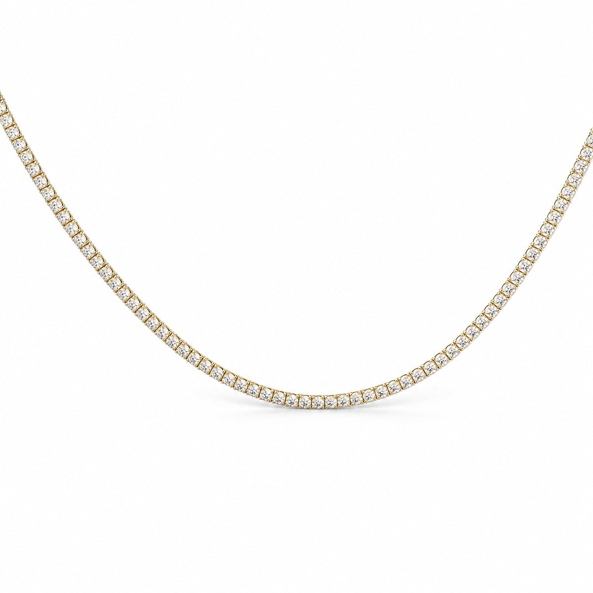 Yellow Gold and Diamond Necklace