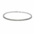 White Gold and Diamond Bangle