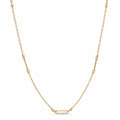 10KY Gold Paperclip Necklace