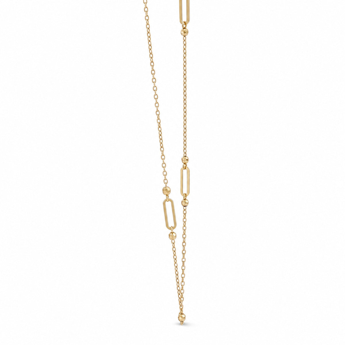 10KY Gold Paperclip Necklace