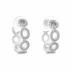 14KW .41CT Small Diamond Hoops
