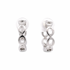 14KW .41CT Small Diamond Hoops