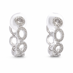 14KW .41CT Small Diamond Hoops