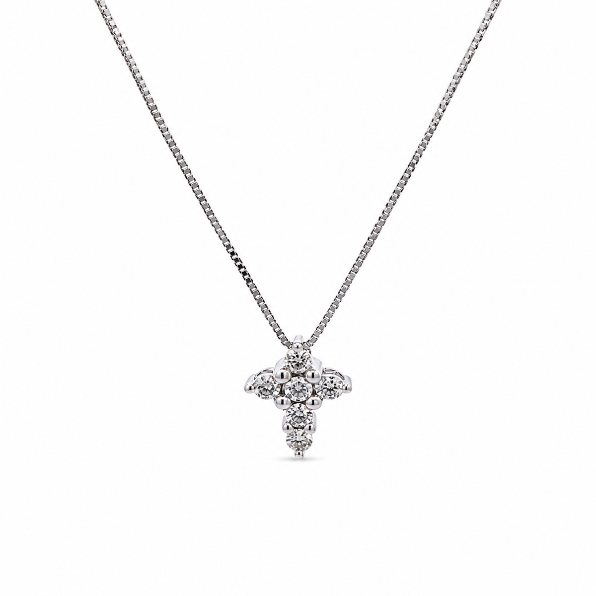 .18CT Diamond Cross Necklace