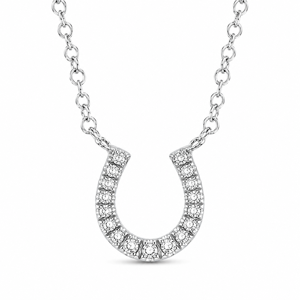 Diamond Horseshoe Necklace