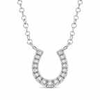 Diamond Horseshoe Necklace