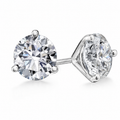 3 Prong 2Ct Moissanite Studs