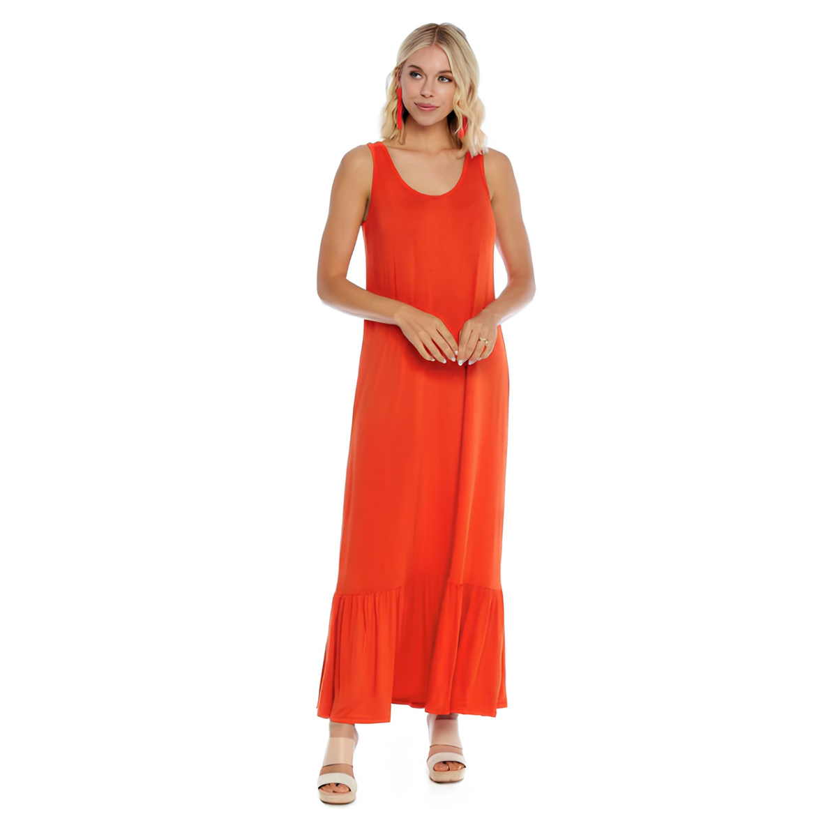 ORANGE ALICE MAXI DRESS
