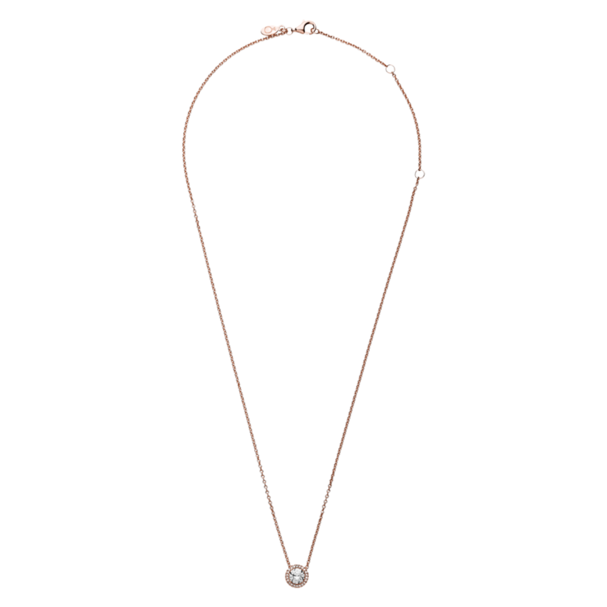 Pandora Round Sparkle Halo Necklace