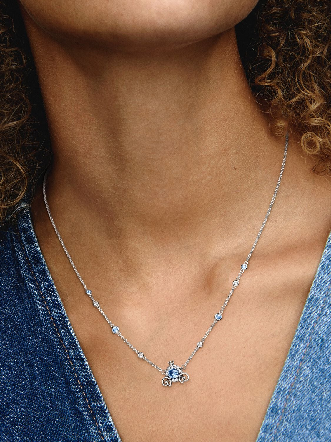 Pandora Disney Pumpkin Coach Collier Necklace