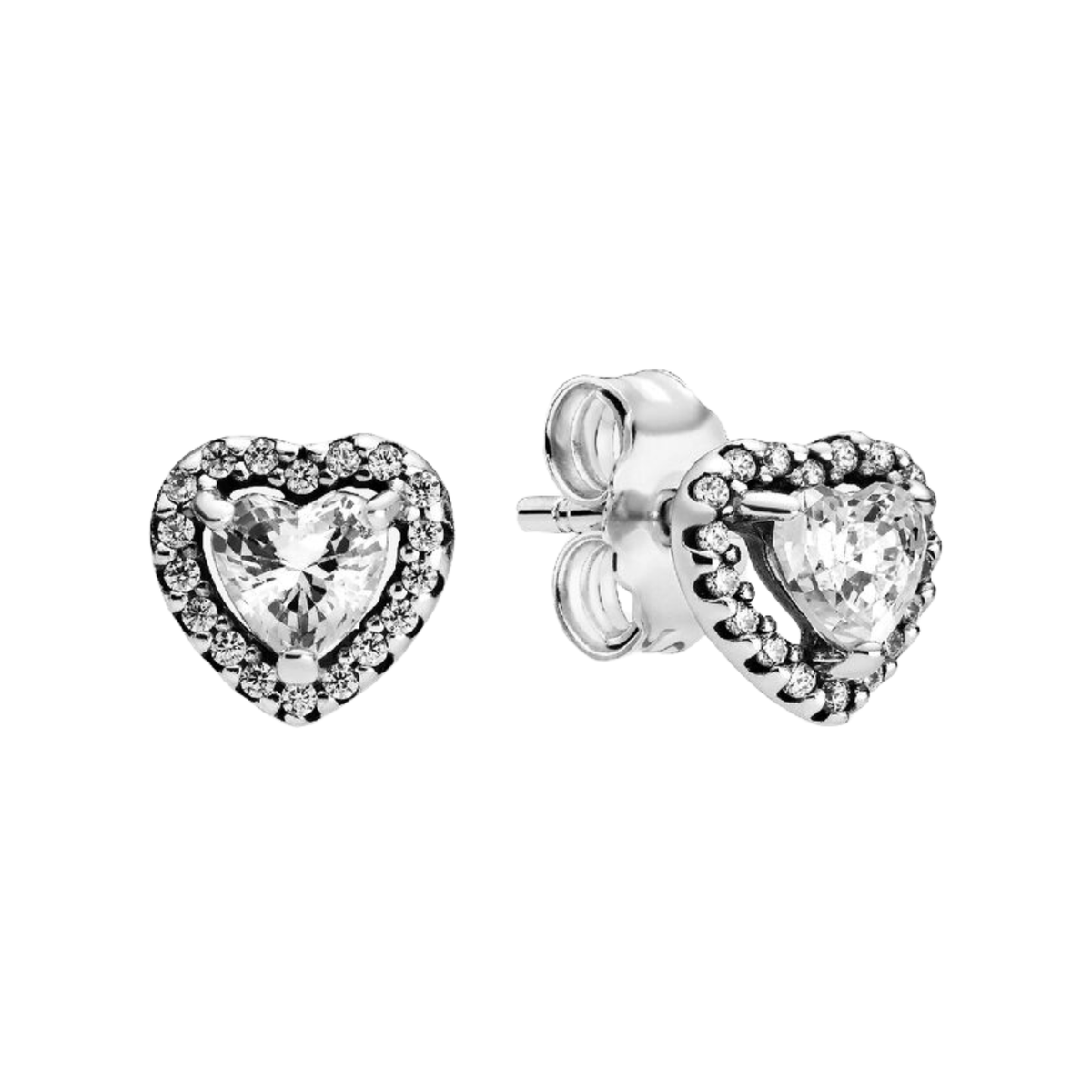 Pandora Elevated Heart Stud Earrings