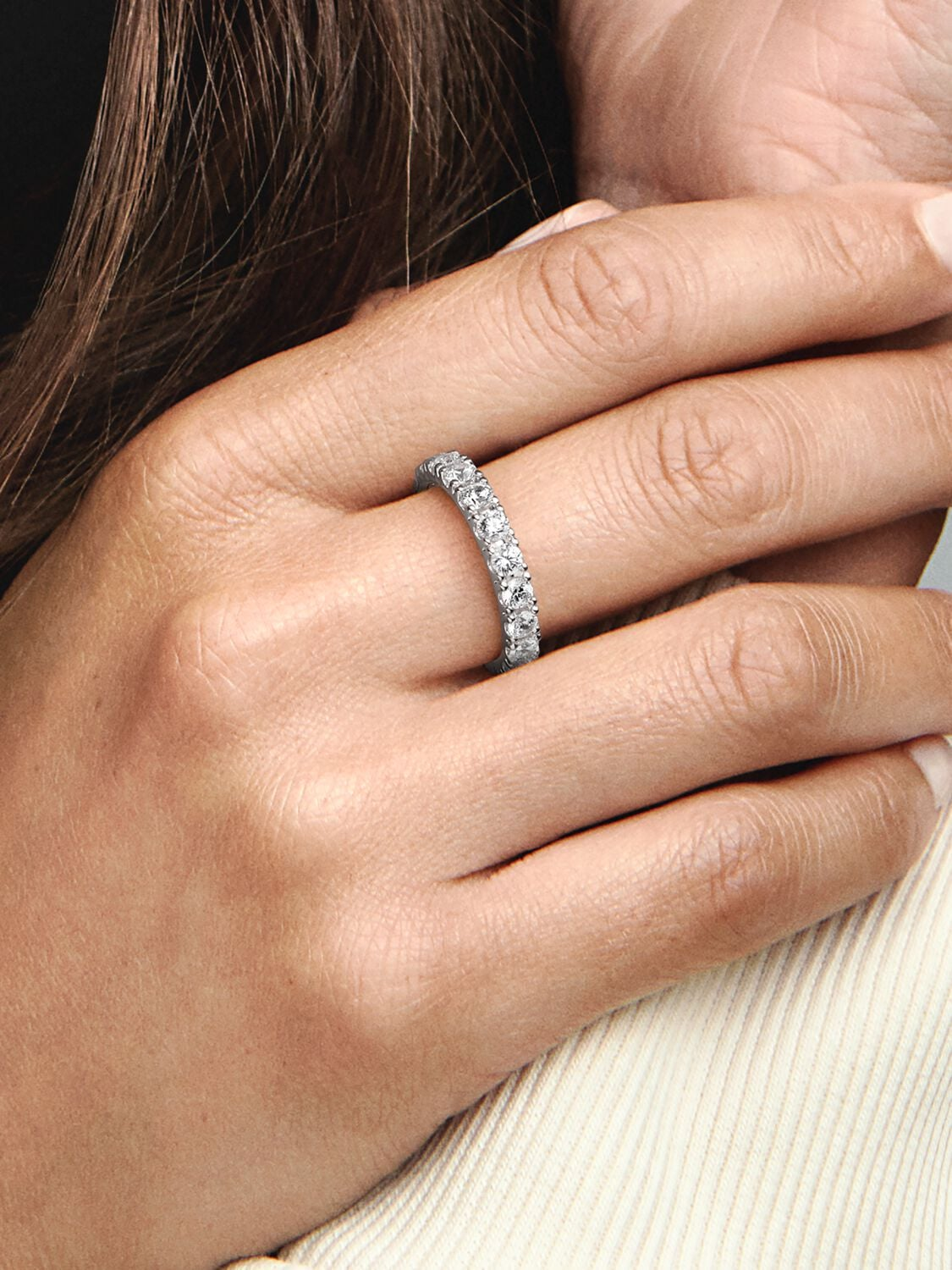 Pandora Sparkling Row Eternity Ring