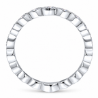 14k White Gold Eternity Stackable Ladies Ring