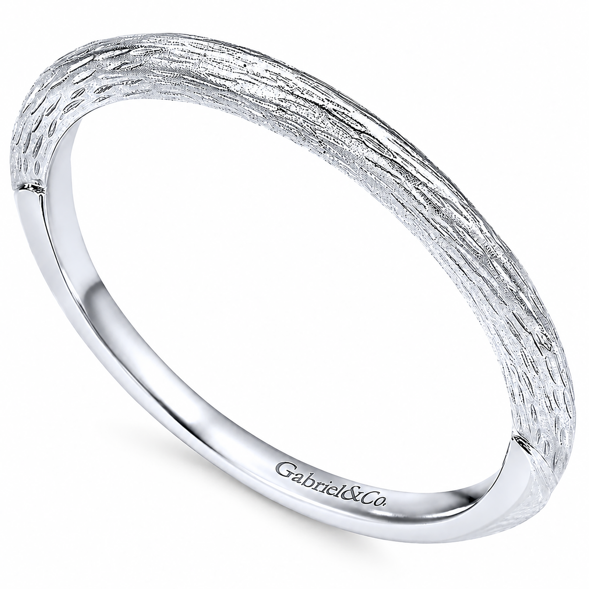 14k White Gold Straight wedding band