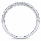 14k White Gold Straight wedding band