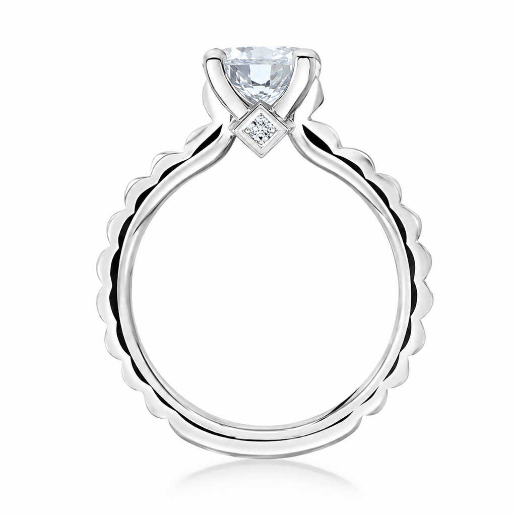 Karl Largerfeld Pyrimid shaped Engagement Ring