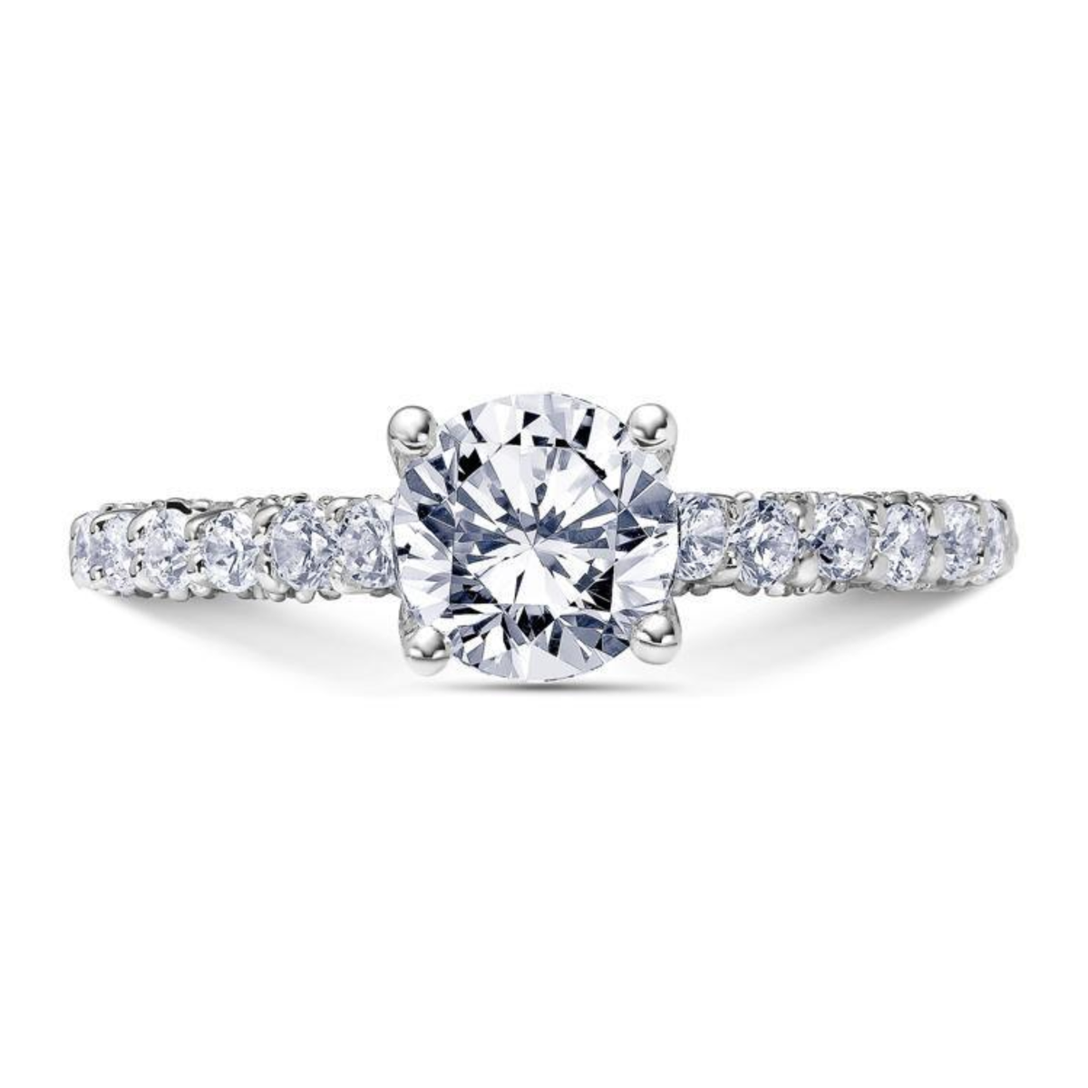 Scott Kay 14k White Gold Heaven's Gate Engagement Ring