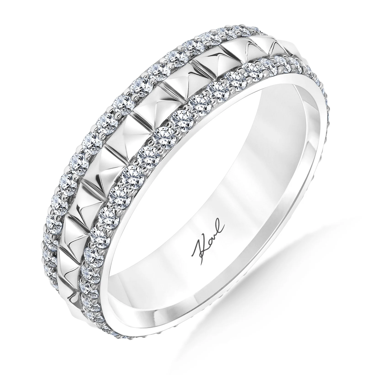 Karl Lagerfeld Pyramid Eternity Band