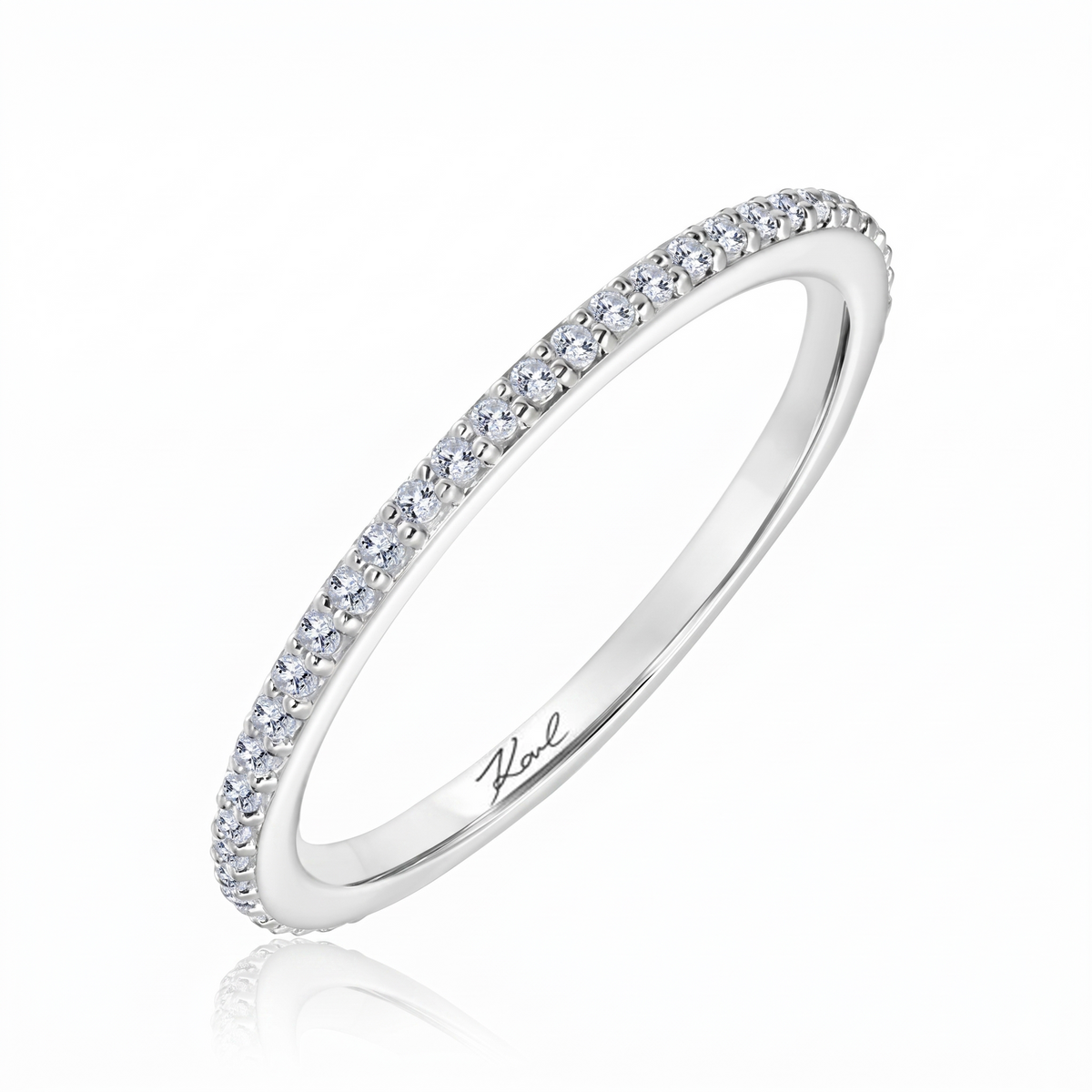 Karl Lagerfeld Diamond Wedding Band
