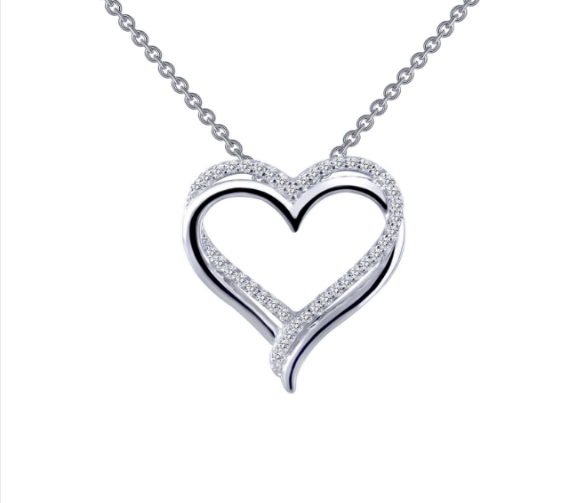 Lafonn Double-Heart Pendant Necklace in Garner, NC