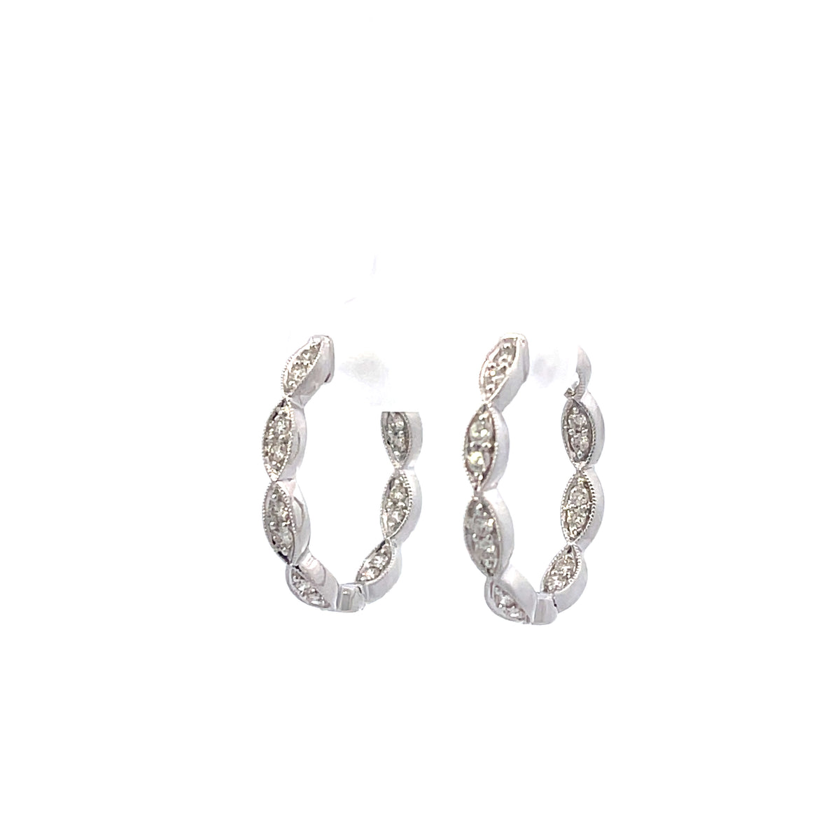 .5 CT Diamond Hoops