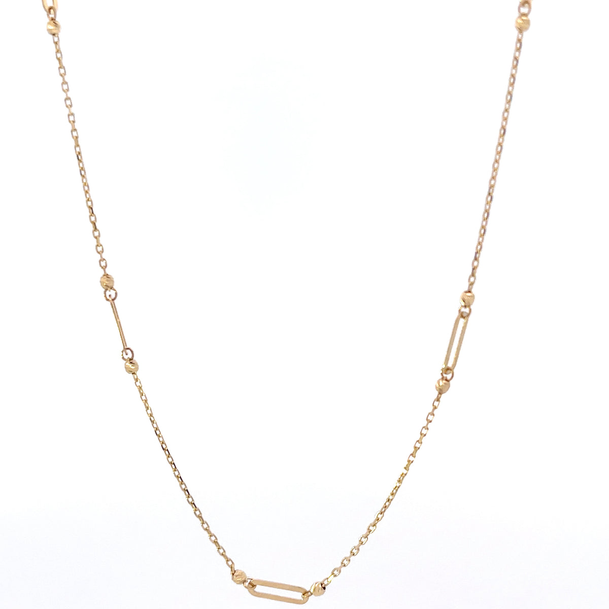 10KY Gold Paperclip Necklace
