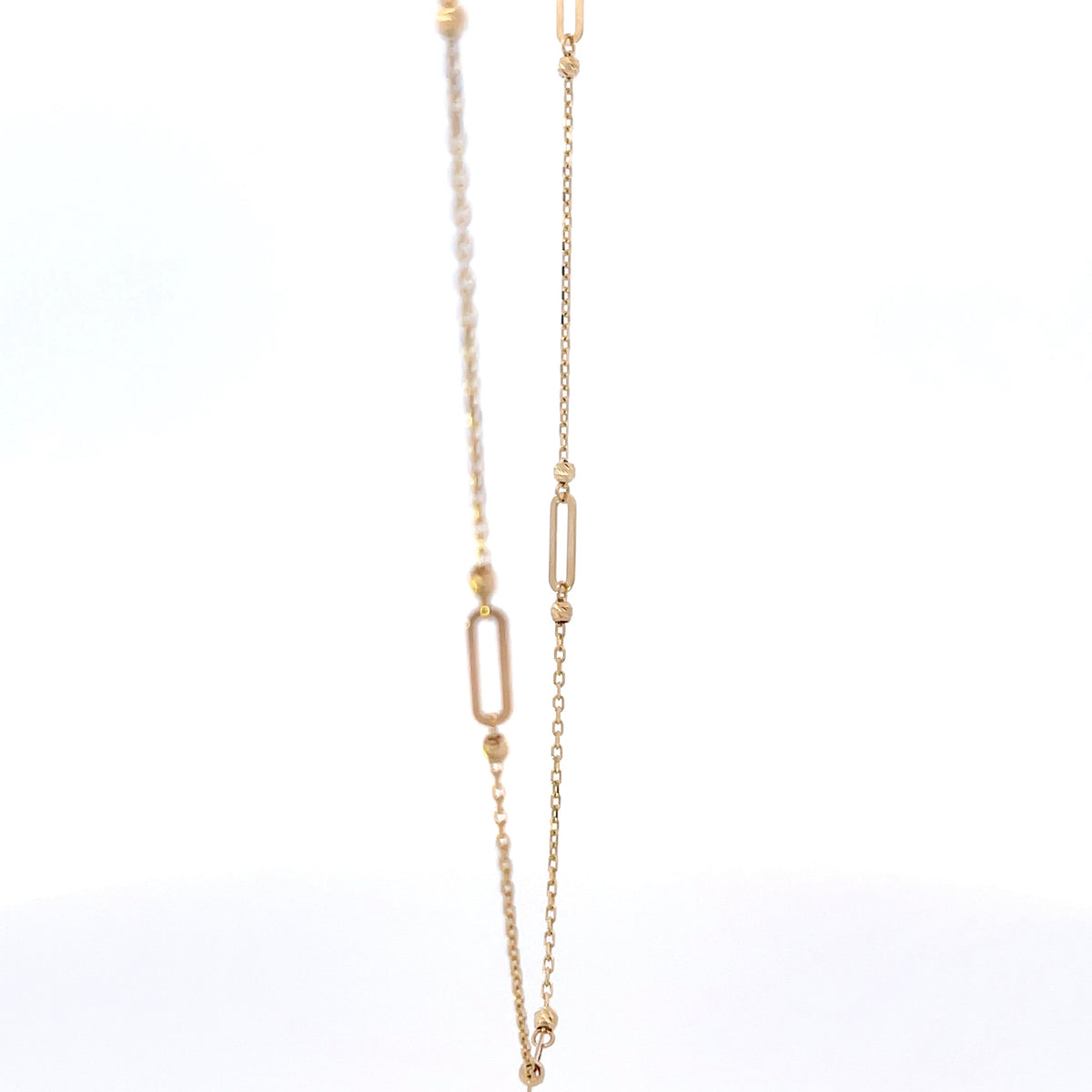 10KY Gold Paperclip Necklace
