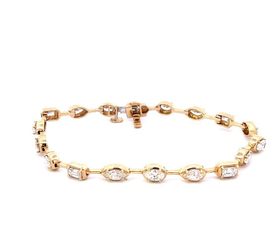 Yellow Gold &amp; Diamond Bracelet