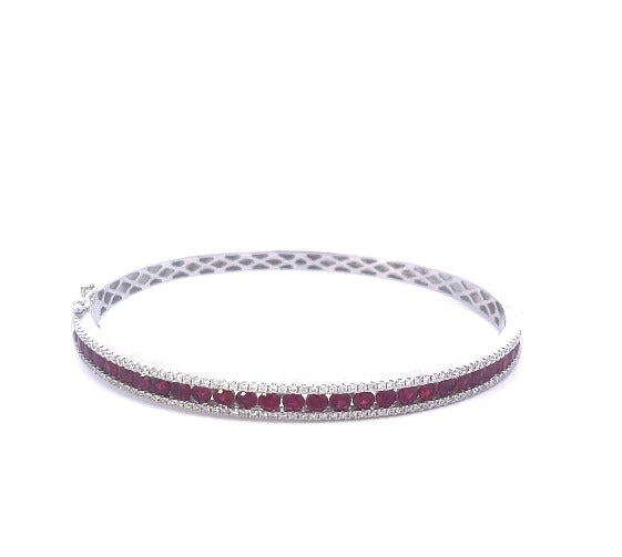 Ruby &amp; Diamond Bangle