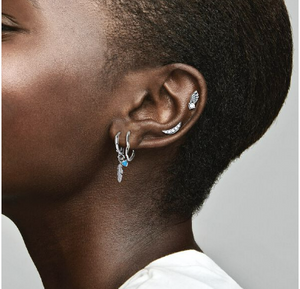 Pandora half 2025 moon earrings