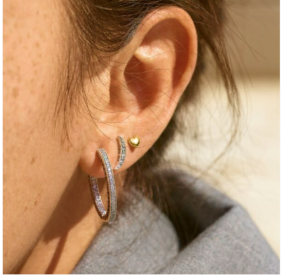 Pandora Sparkling Crescent Moon Earrings Anfesas Jewelers