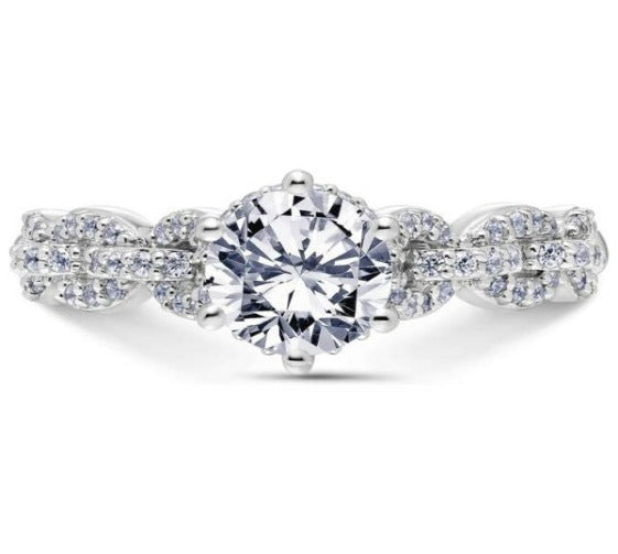 Scott Kay 14k White Gold Embrace Engagement Ring in Raleigh, NC