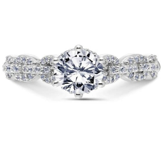 Scott Kay 14k White Gold Embrace Engagement Ring in Garner, NC