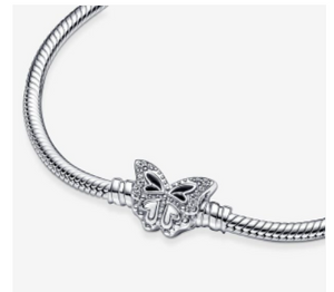Pandora butterfly clasp bracelet on sale