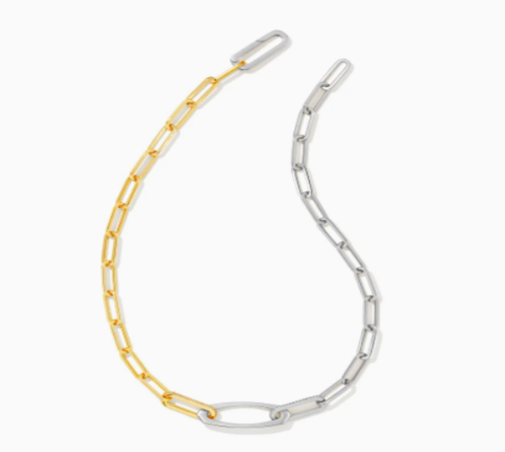 Kendra Scott Adeline Chain Necklace In Mixed Metal