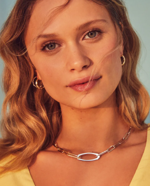 Kendra Scott Adeline Chain Necklace In Mixed Metal
